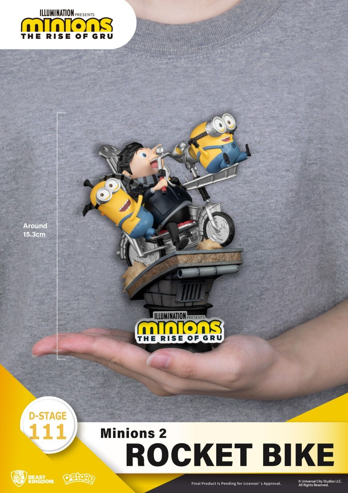 Beast Kingdom - Minions 2 - DS-111 Rocket Bike D-Stage Series 6 Statue - NEW