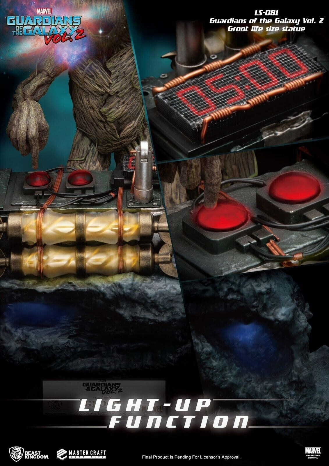Beast Kingdom Life Size Guardians of the Galaxy Vol 2 Groot Statue - Limited Edi