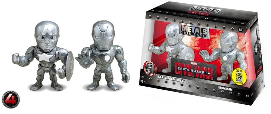 Captain America 3: Civil War  Iron Man & Captain America US Exclusive 4" Bare...