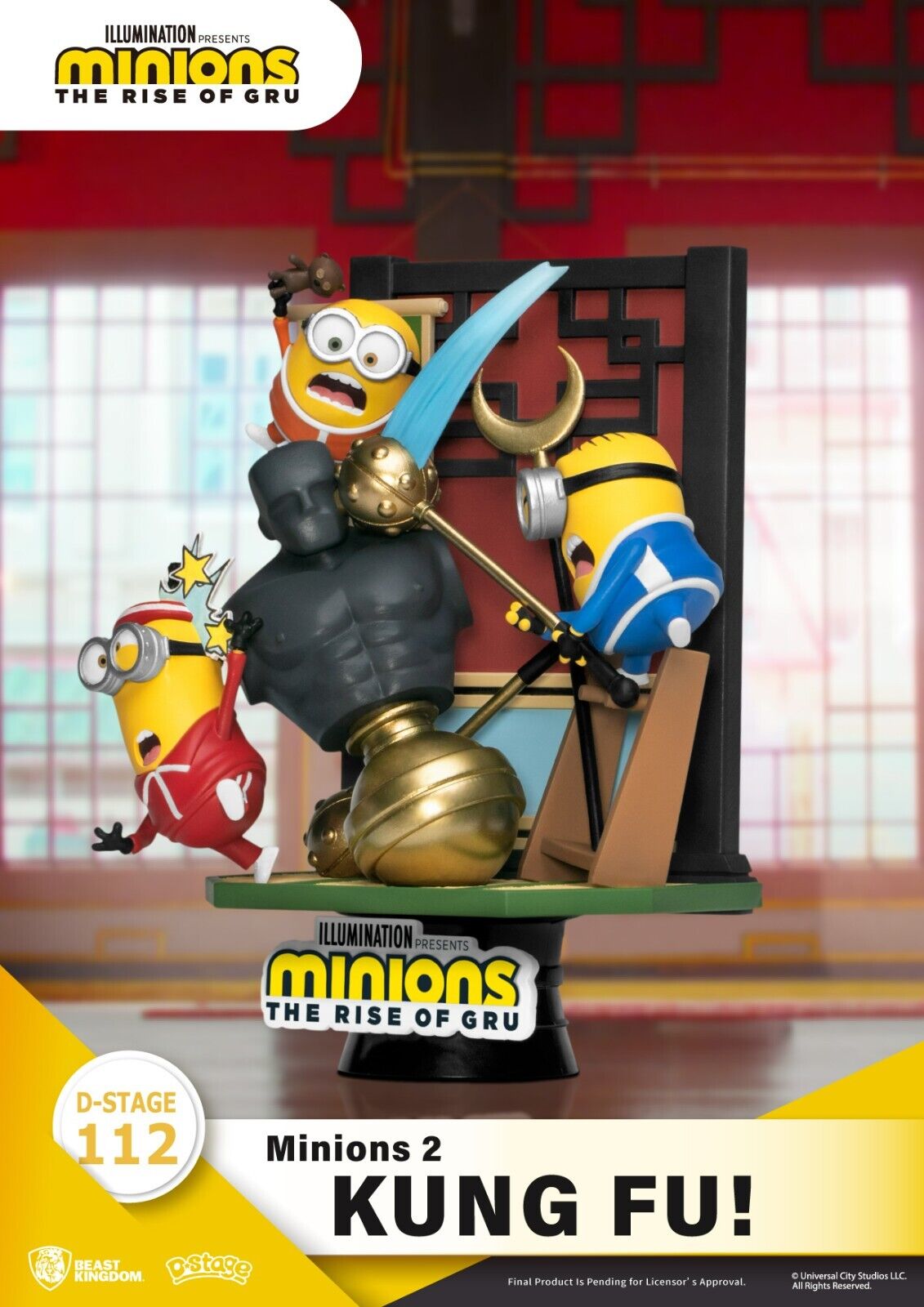 Beast Kingdom - Minions 2 - DS-112 Kung Fu D-Stage Series 6 Statue - NEW