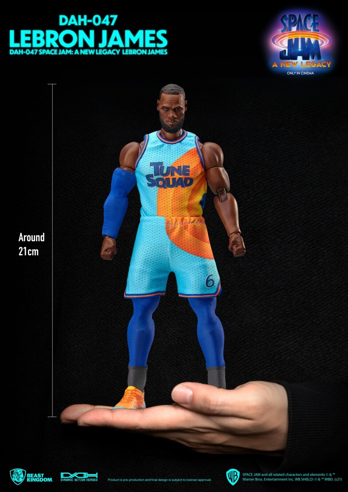 Beast Kingdom Dynamic Action Heroes Space Jam A New Legacy LeBron James -NEW