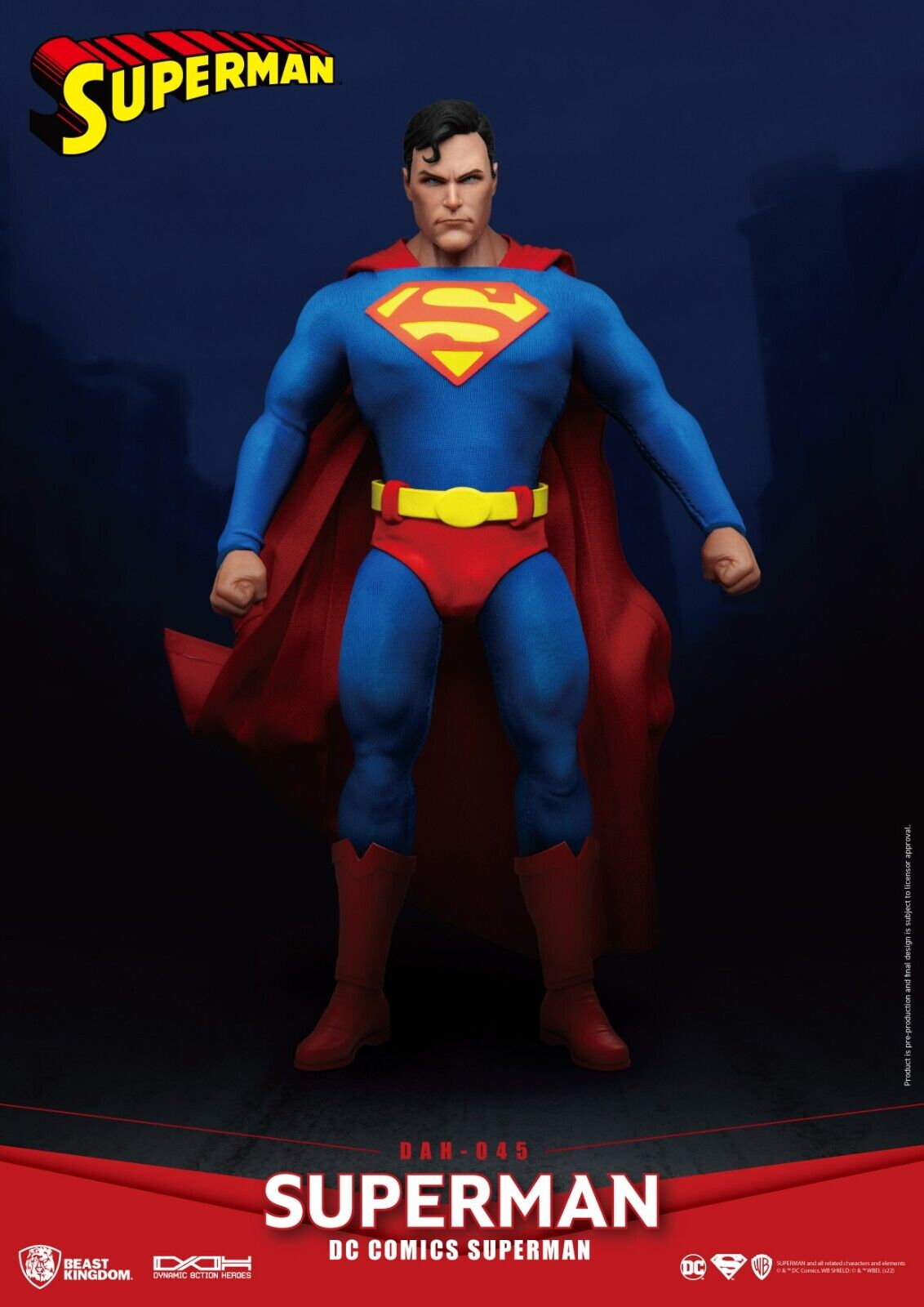 Beast Kingdom Dynamic Action Heroes DC Comics Superman NEW -