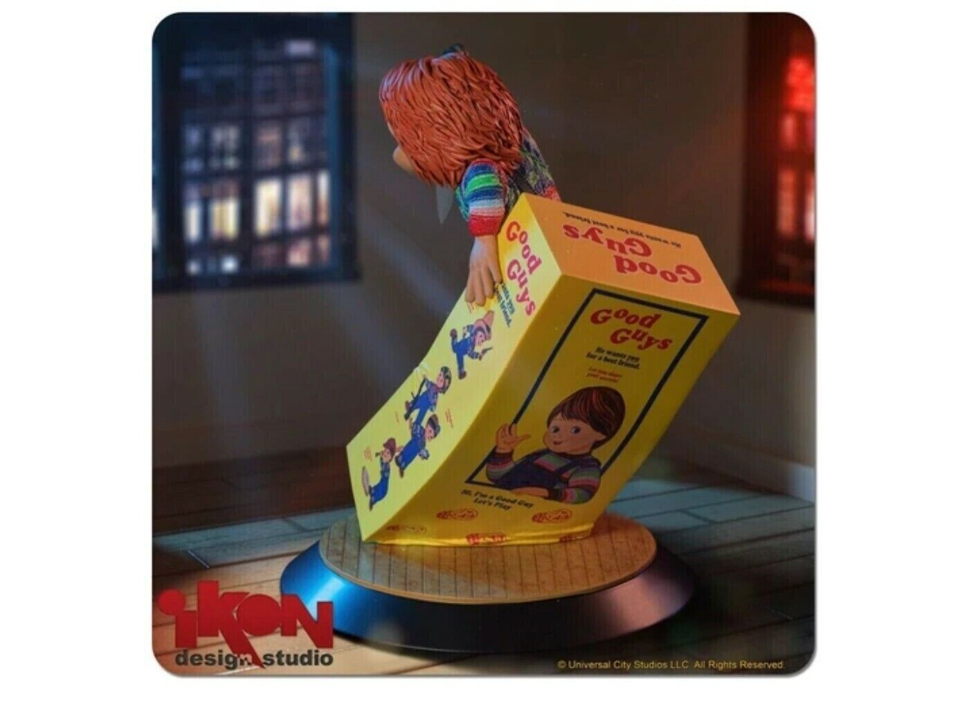 Child's Play - Chucky NEW in Box PVC Statue-Ikon Design Studio -NEW