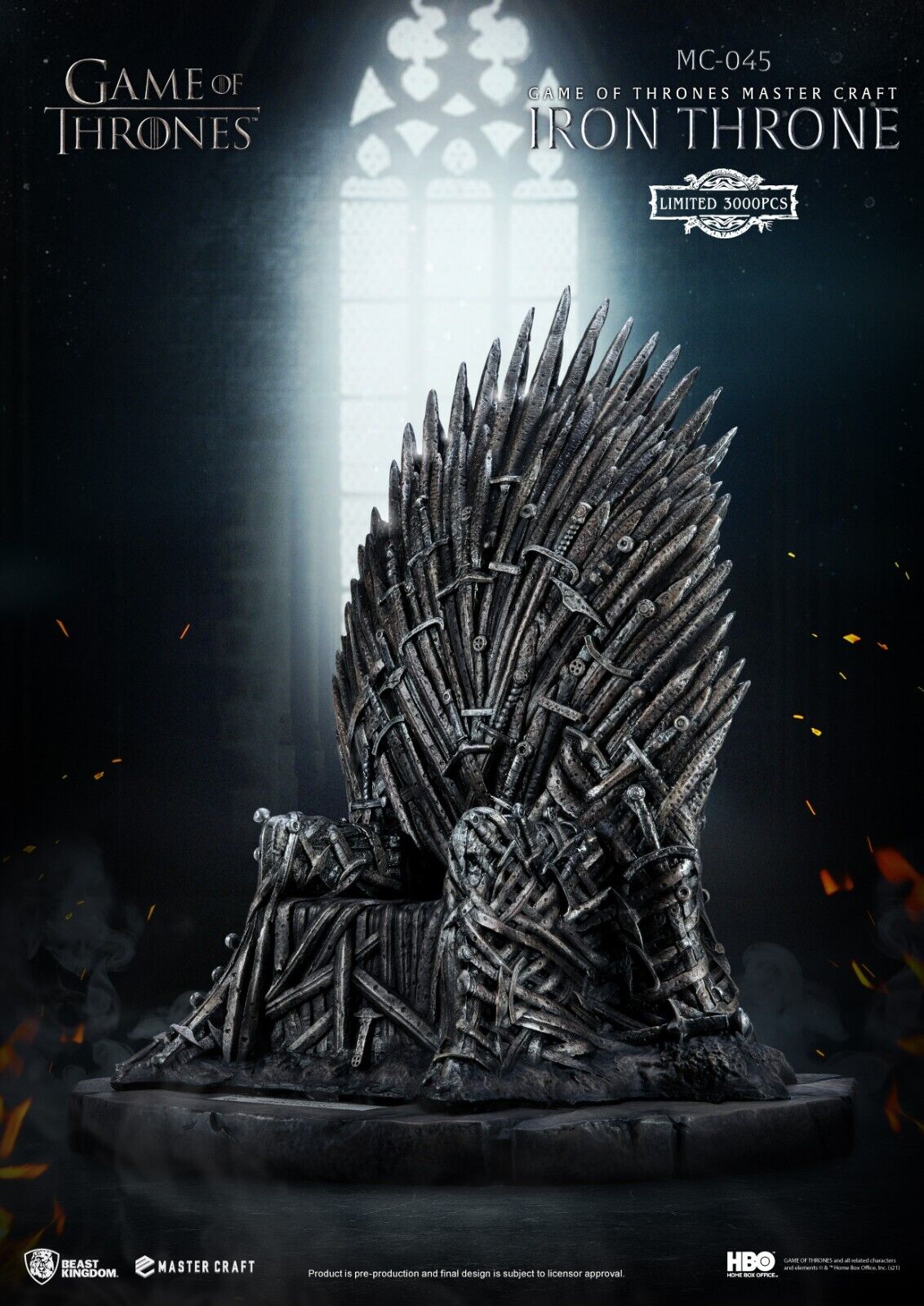 Beast Kingdom Master Craft Game of Thrones Iron Throne - Limited Edition 3000WW