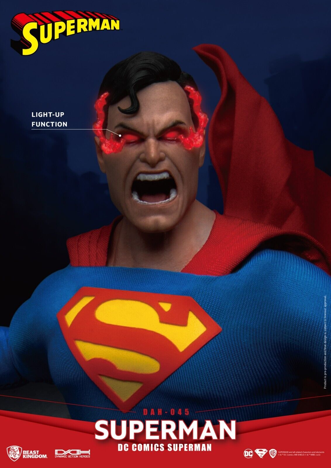 Beast Kingdom Dynamic Action Heroes DC Comics Superman NEW -
