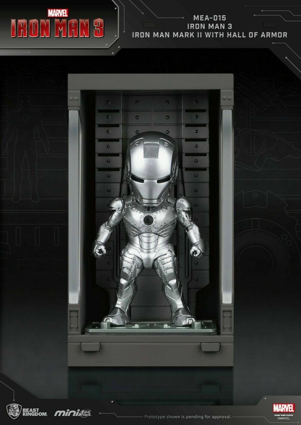 Mini Egg Attack: Iron Man 3 Mark II With Hall of Armor - Beast Kingdom