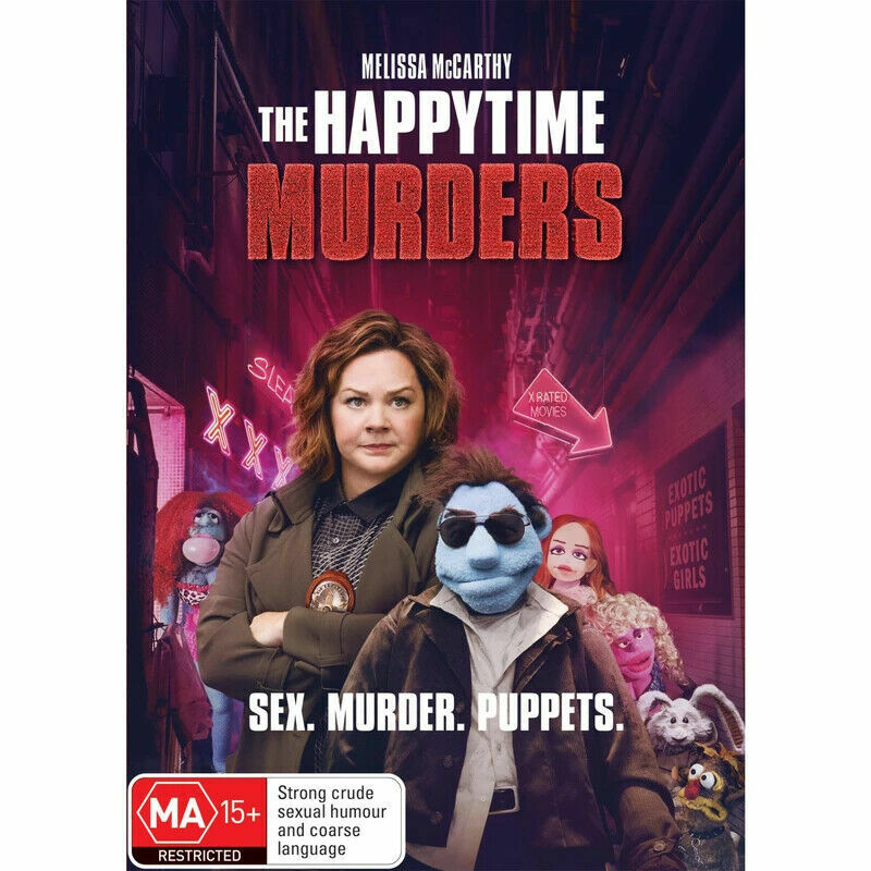 The Happytime Murders (DVD,2018) - Melissa McCarthy -Region 4 - NEW+SEALED