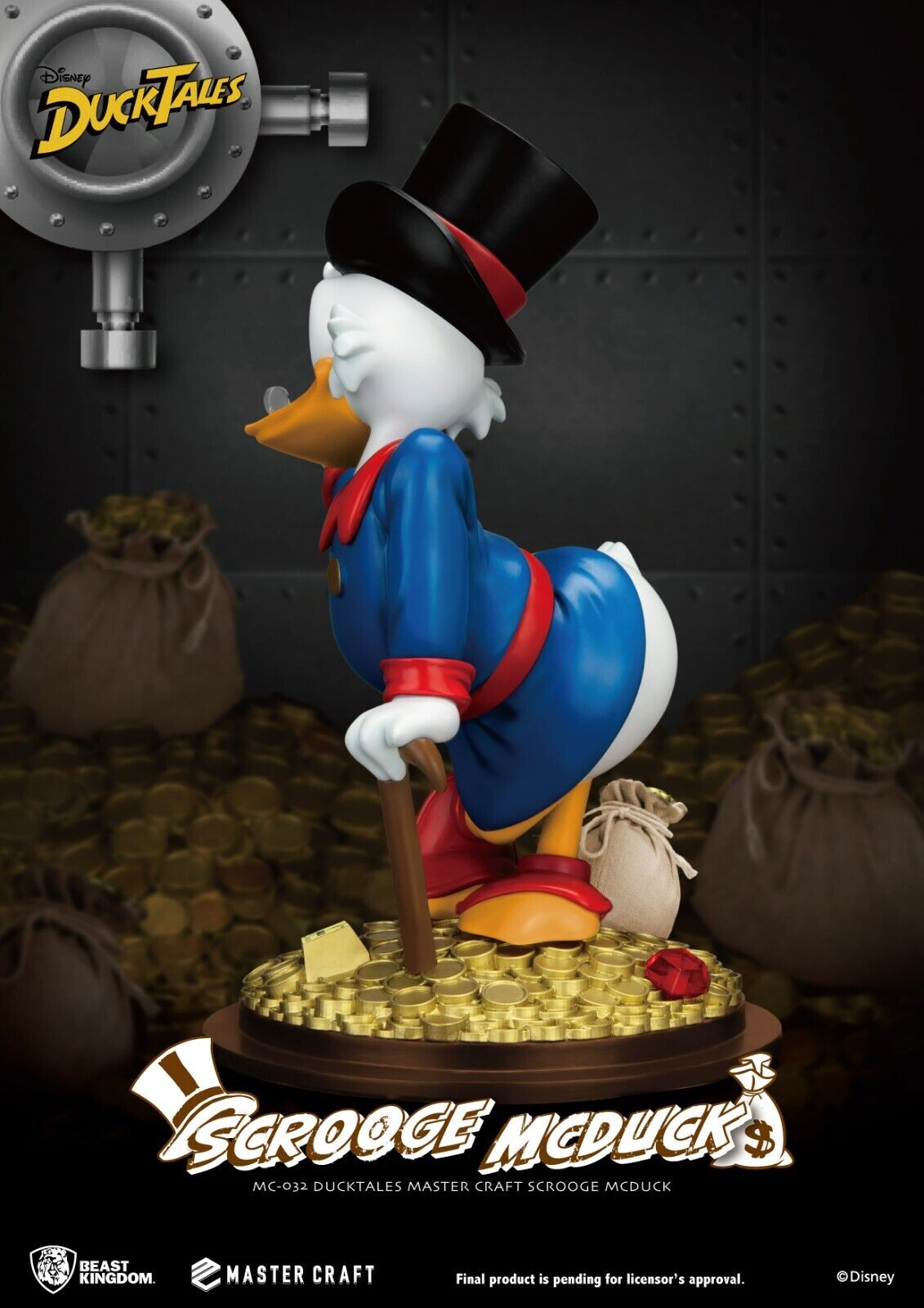 DuckTales Master Craft Scrooge McDuck Statue -Limited Edition 3000 Worldwide NEW