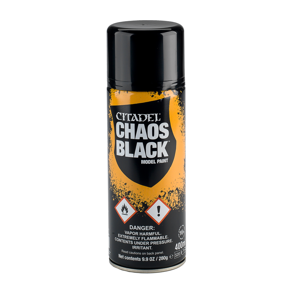 62-02 Citadel Spray Paint: Chaos Black