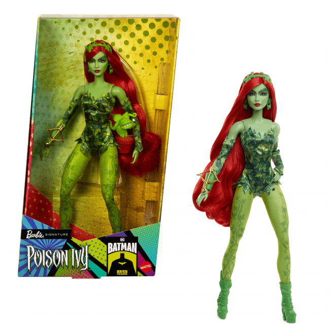 Barbie Poison Ivy doll with packaging on a white background