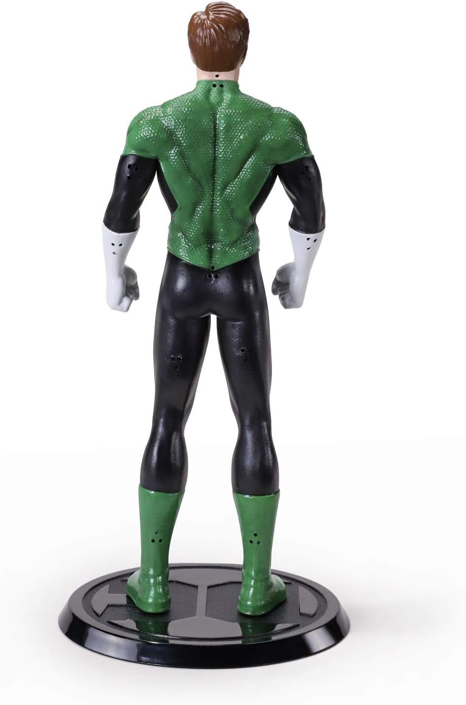 Green Lantern figure with green suit and black boots on a white background