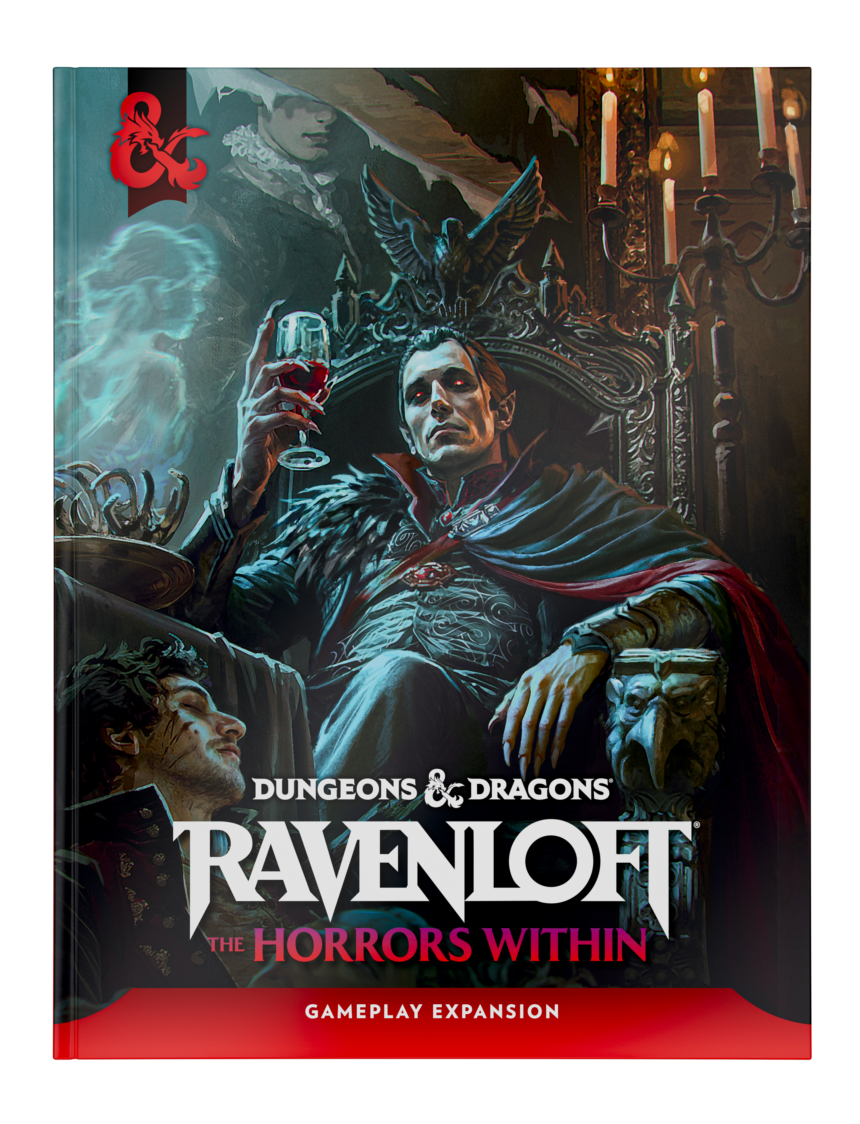 Dungeons & Dragons Ravenloft expansion pack cover with a dark-themed illustration of a character.