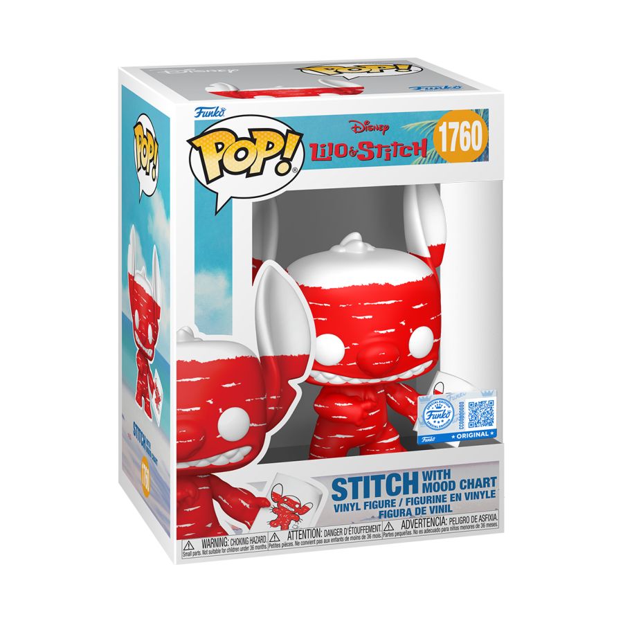 Funko Pop! vinyl figure packaging with a character in red and white on a blue and white box.