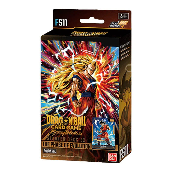 Dragon Ball Card Game starter deck packaging with character illustration on a white background