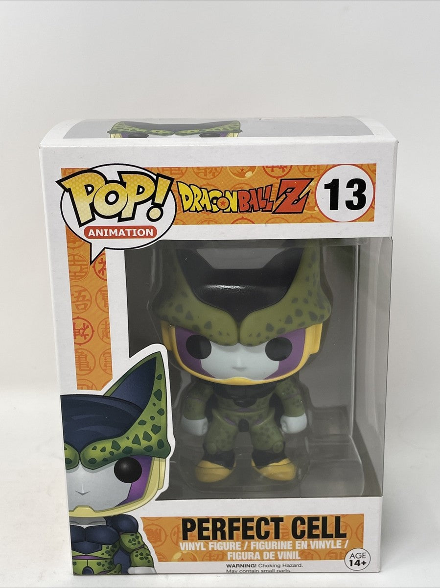 Image contains perfect cell Pop vinyl in Funko packaging. 