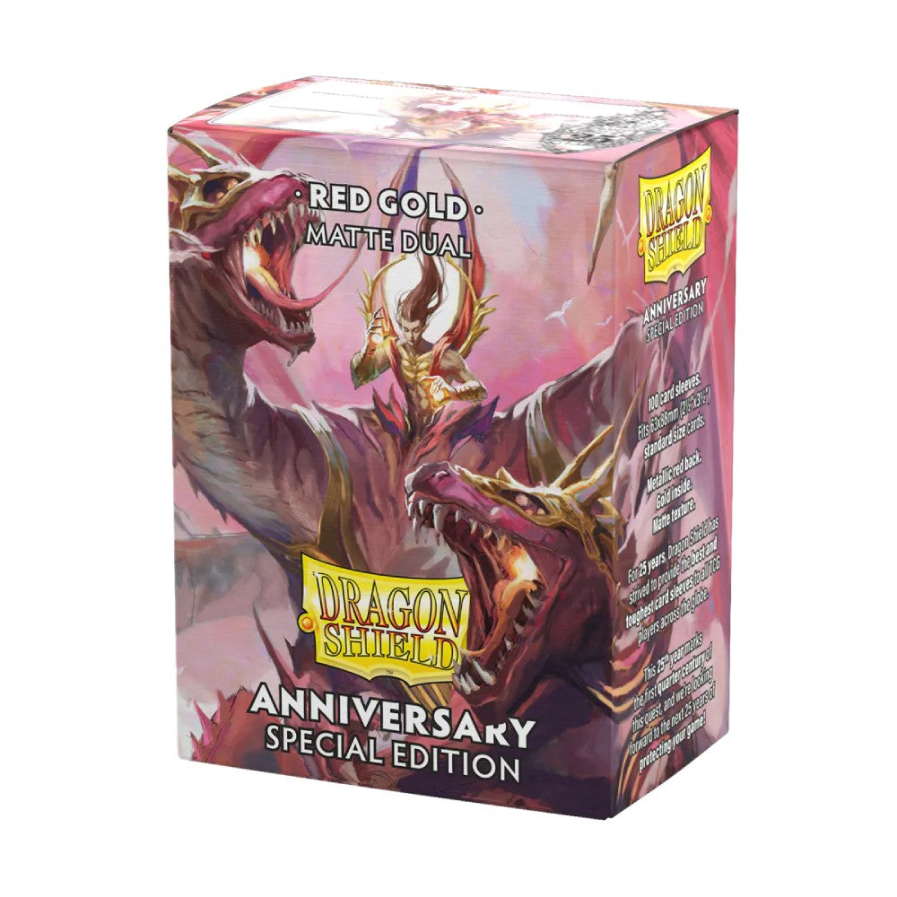 Dragon Shield Anniversary Special Edition packaging with dragons on a white background