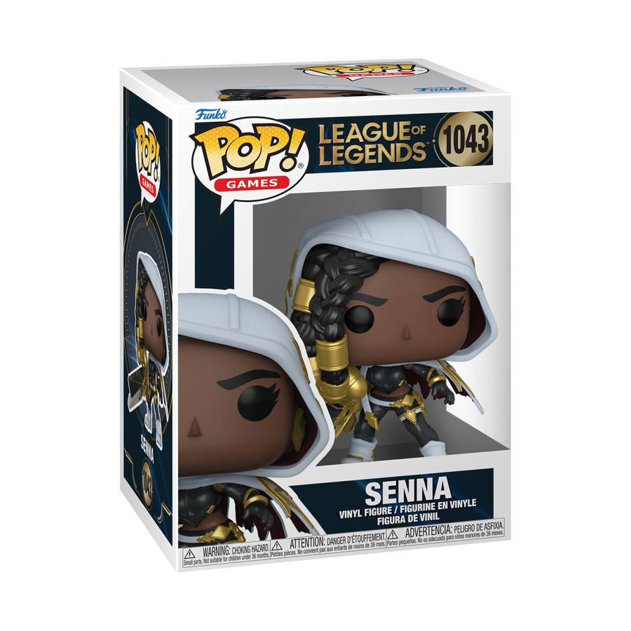 Funko Pop! vinyl figure packaging for Senna from League of Legends