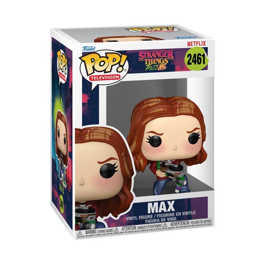 Funko Pop! Stranger Things Max vinyl figure packaging on a white background