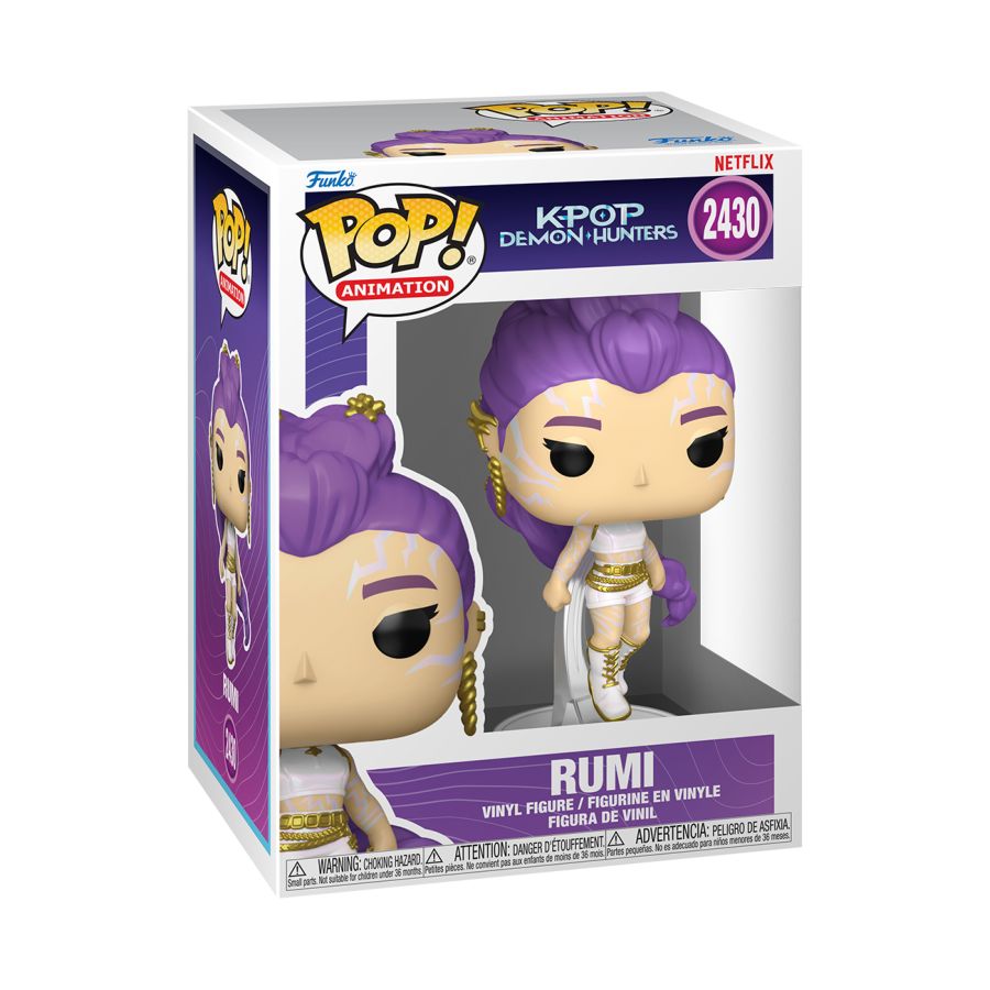 Funko Pop! vinyl figure packaging with KPOP Demon Hunters branding