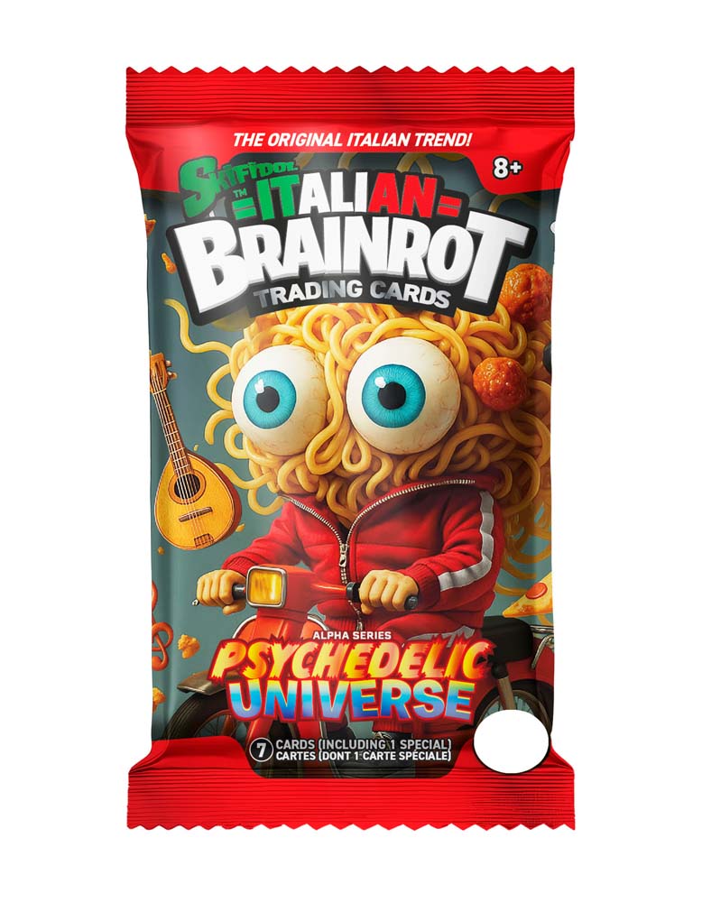 Skifidol Italian Brainrot Trading Card Game Booster Pack x1 (Alpha Ser Skifidol Italian Brainrot Trading Card Game Booster Pack x1 (Alpha Ser