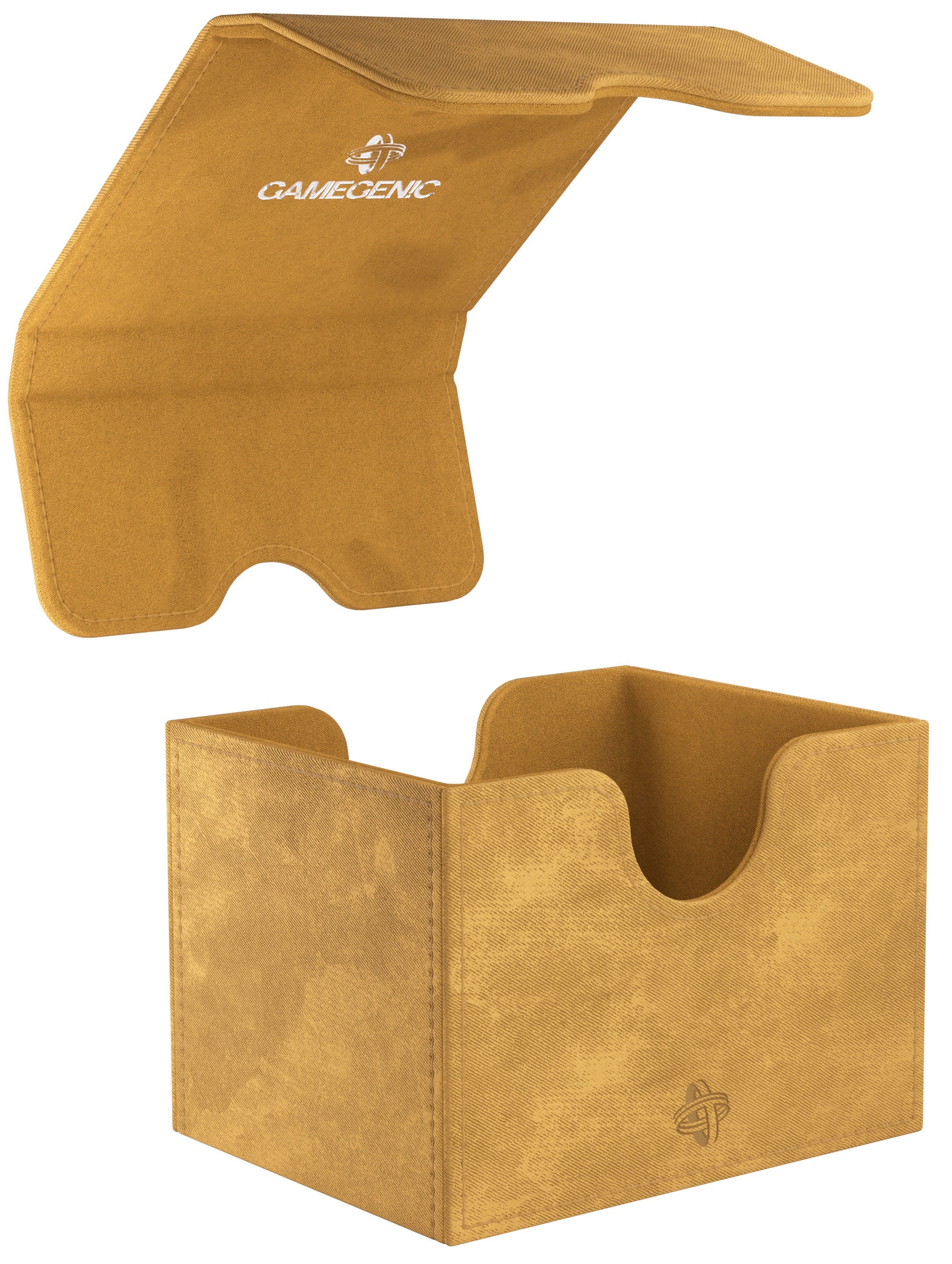 Tan Coloured card holder made of fake leather, by Gamegenic. 