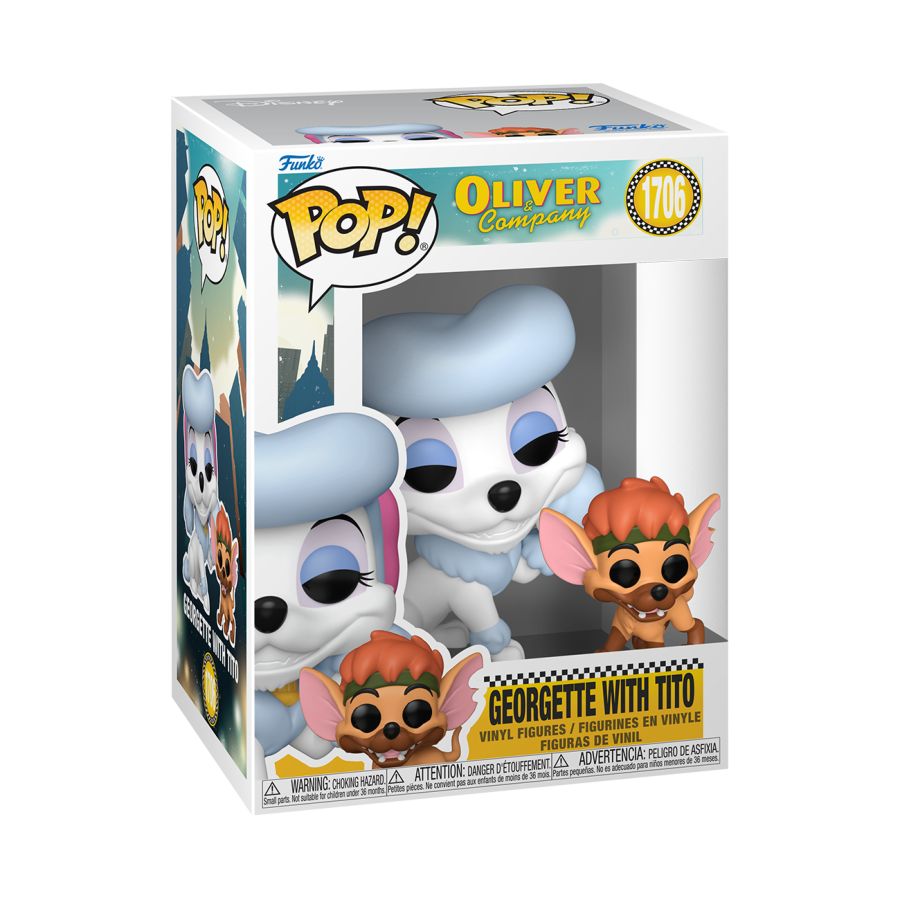 Georgette and Tito Pop figure, from Disneys Oliver & Company. 