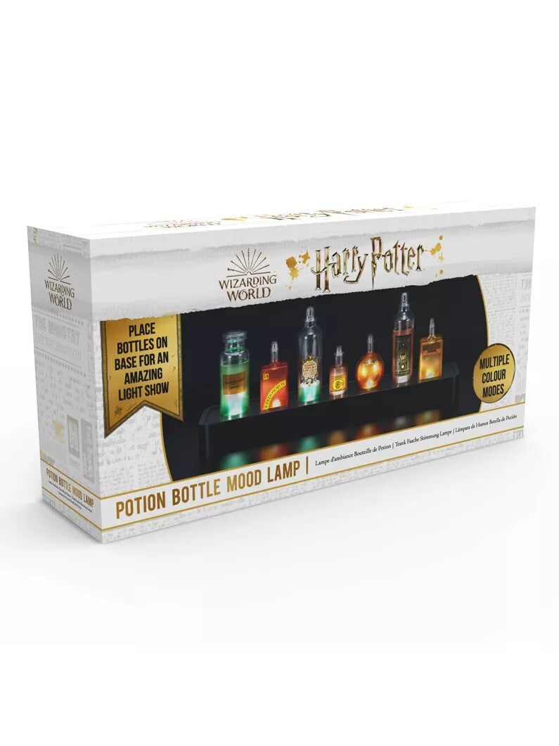 Wizarding world branded packaging with a Harry Potter collaboration. Lamp is displayed on cover 