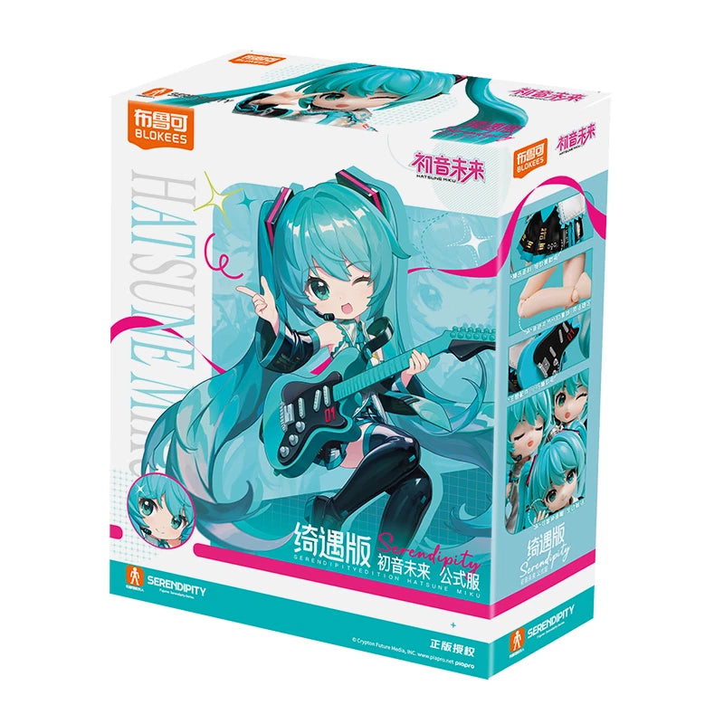 Blokees Branded packaging with chibi Hatsune Miku cover picture. 