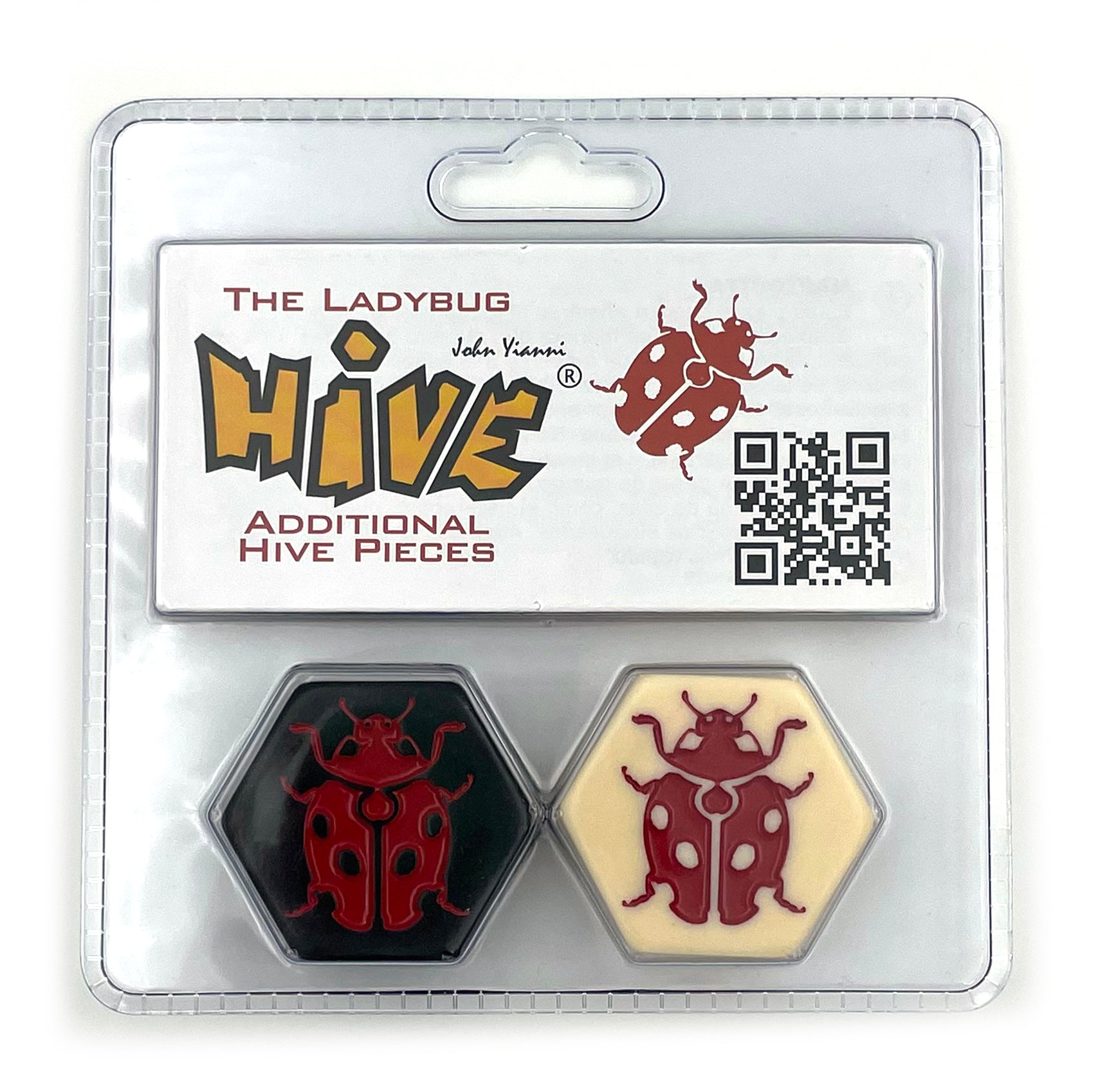 Packaged additional Hive pieces with ladybug design on a white background