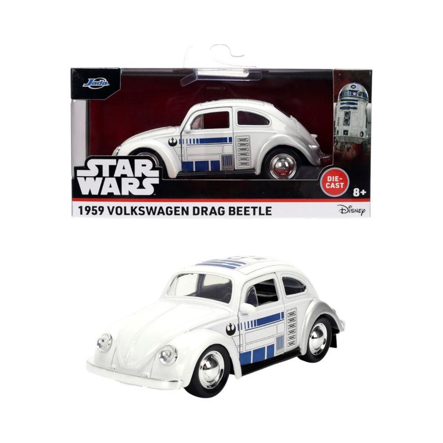 1959 Volkswagen Drag Beetle model car in Star Wars R2-D2 design packaging