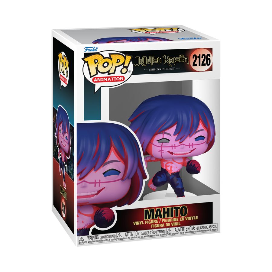 Purple and Pink Mahito Action figure, in Funko packaging. 