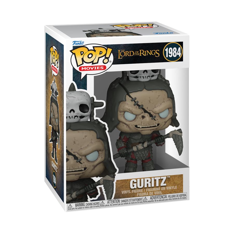 Guritz Pop vinyl figure, holding a Scythe, from Lord of the Rings.