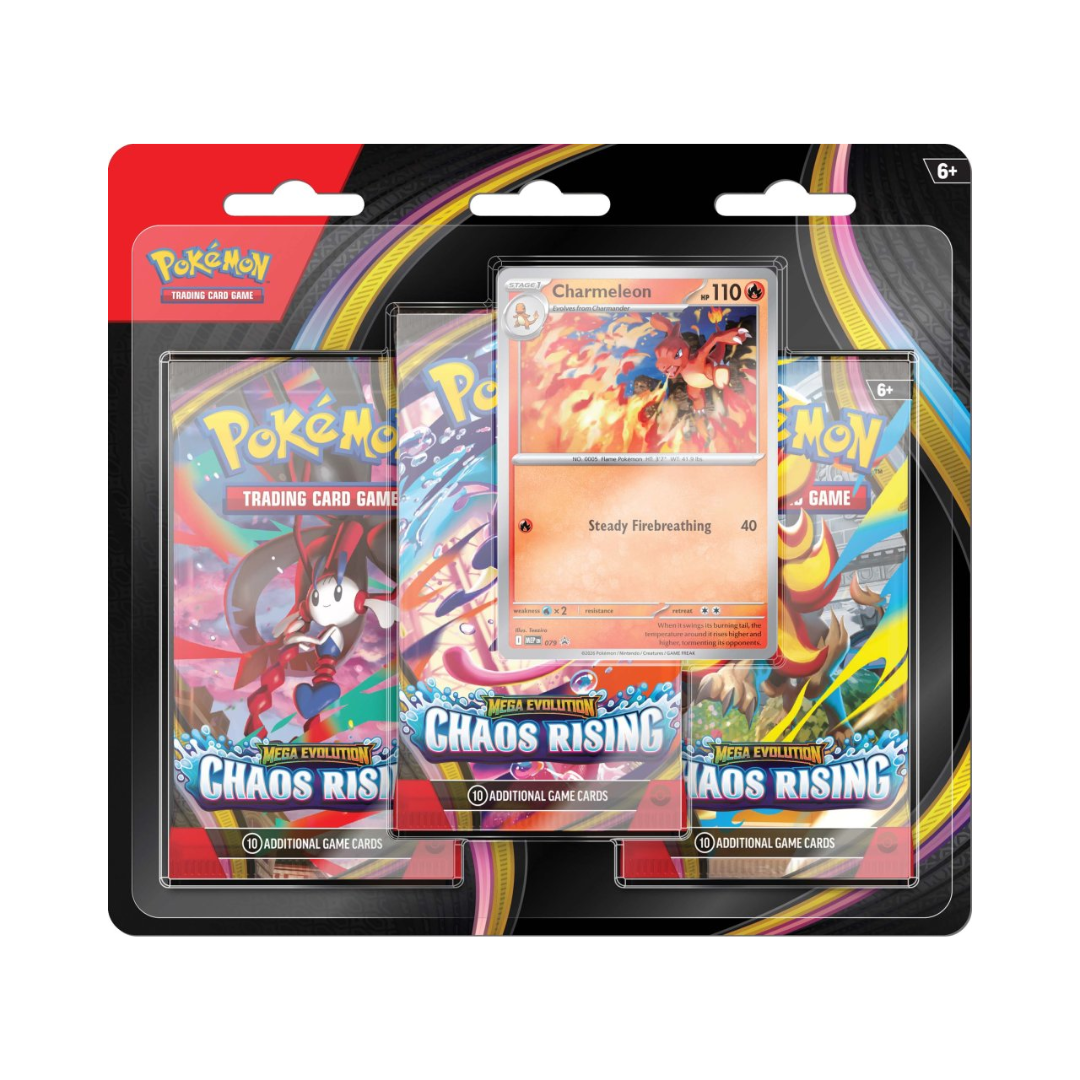 Pokmon TCG: Mega Evolution Chaos Rising 3-Booster Blister - Pre-order
