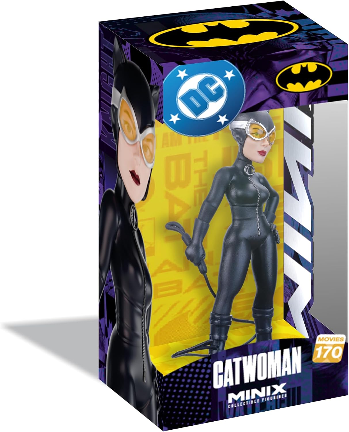 Catwoman figure in packaging with DC logo