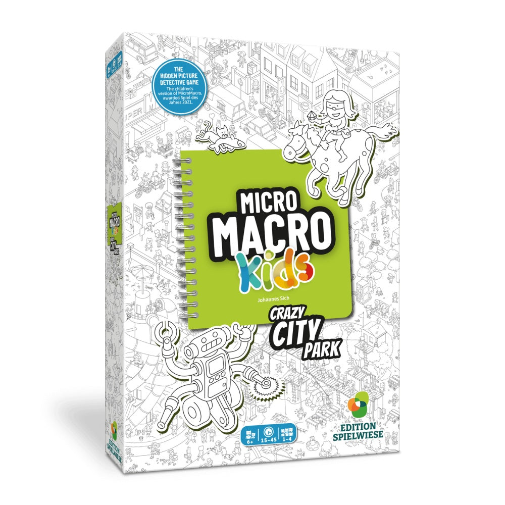 Micro Macro Kids game box for Crazy City Park on a white background