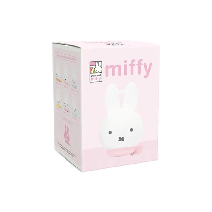 Pink Miffy branded box with silicone pouch on cover. 