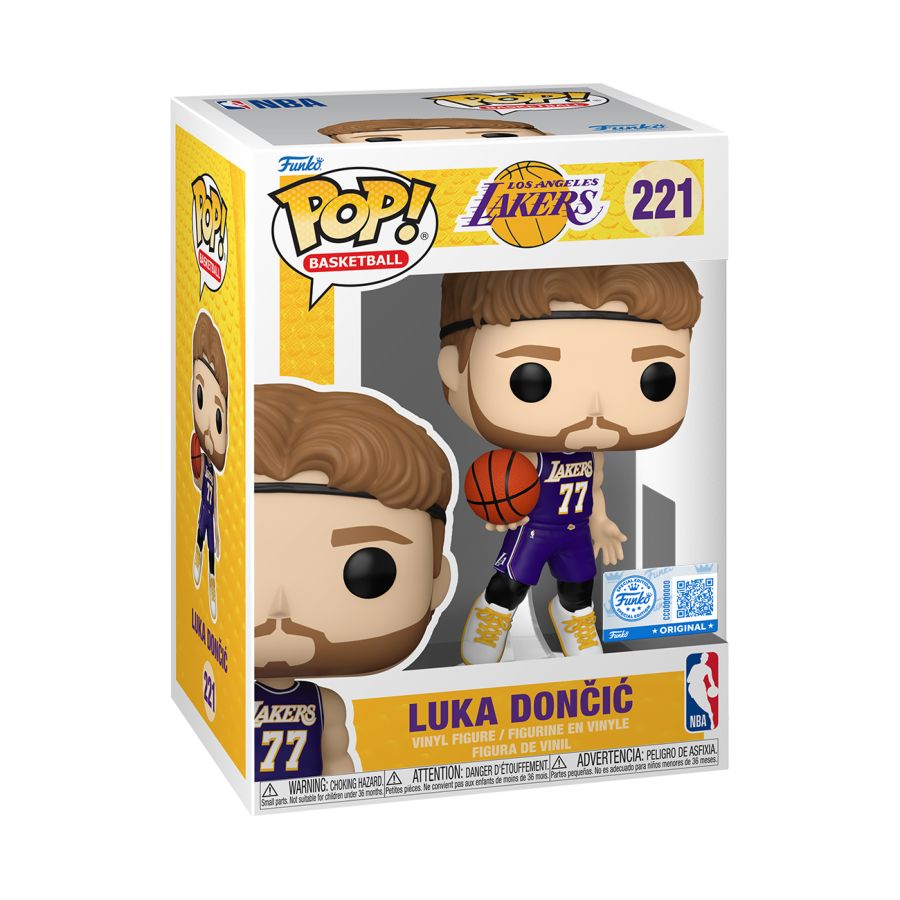 NBA: Lakers - Luka Doncic (Purple Jersey) US Exclusive Pop! Vinyl 