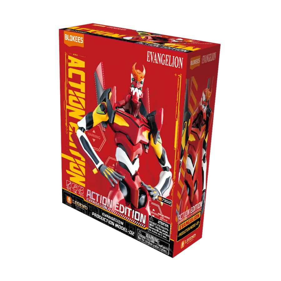 Red Blokees branded packaging with finished model on cover. 