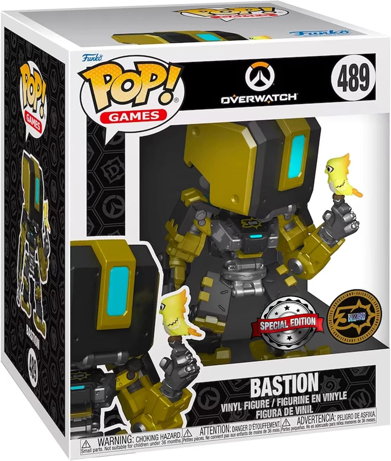 Funko Pop! Overwatch Bastion vinyl figure packaging