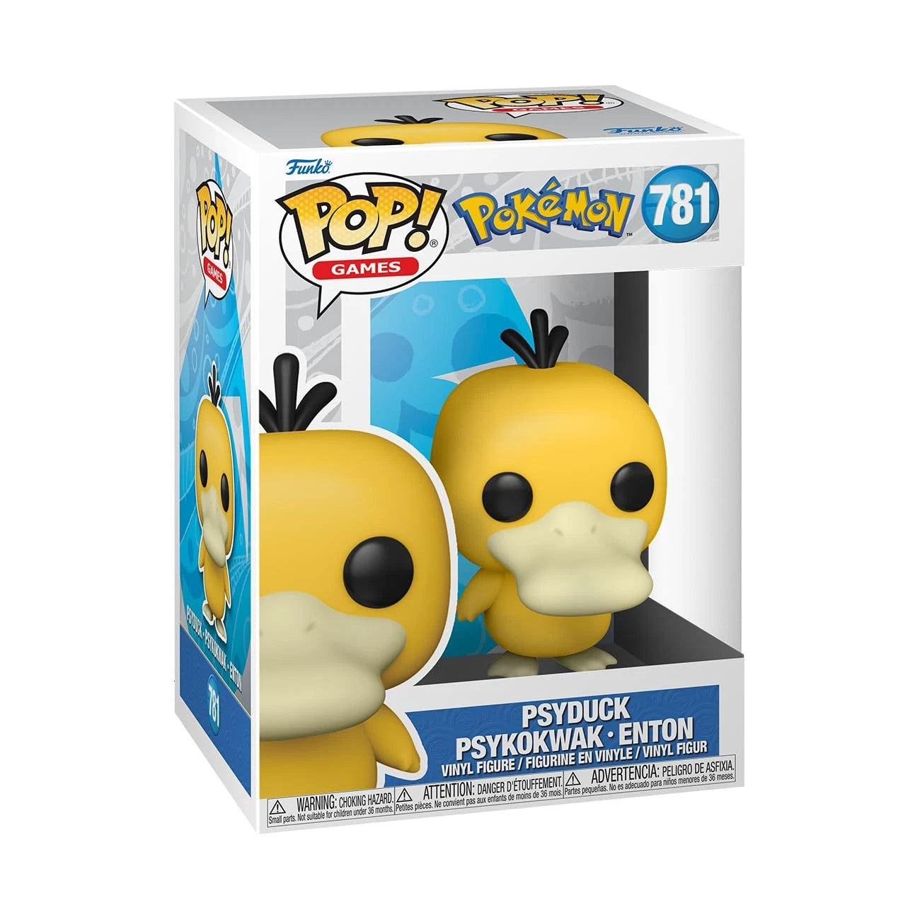 Funko Pop! Psyduck figure packaging with Pokémon branding