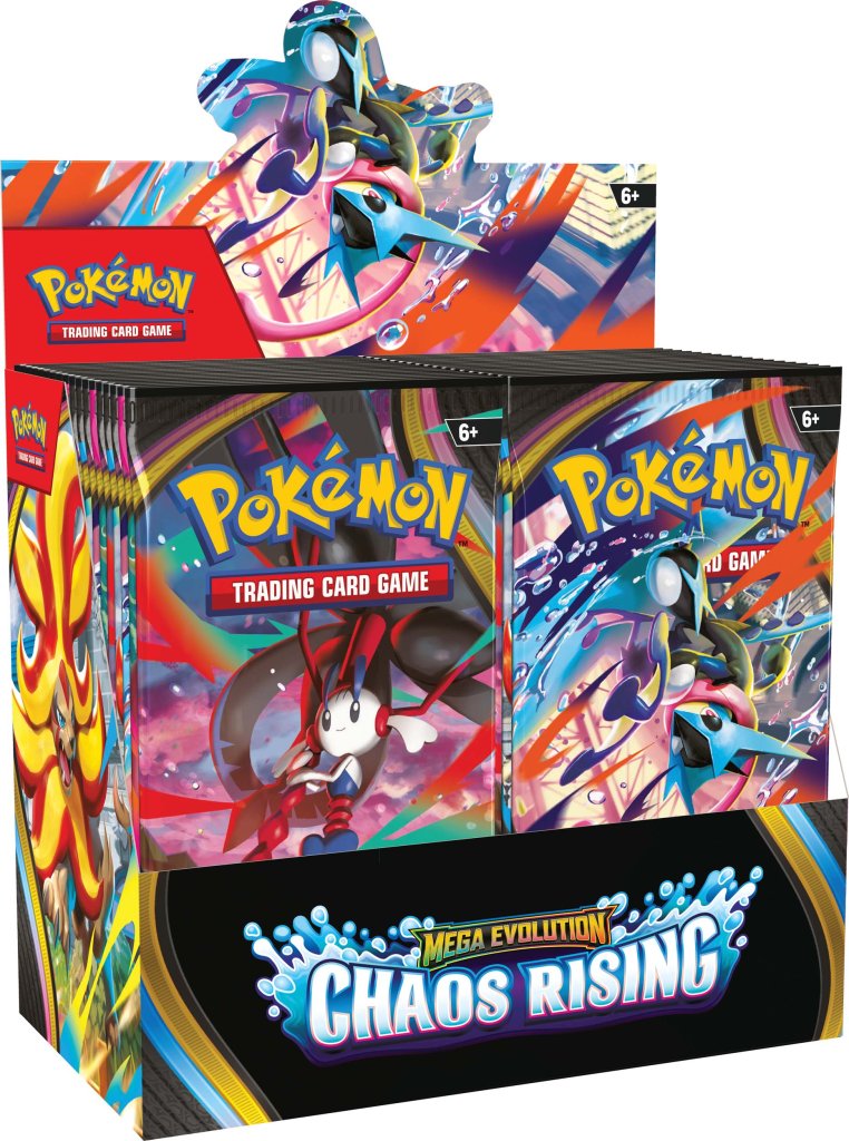 Pokémon Trading Card Game Mega Evolution Chaos Rising packaging