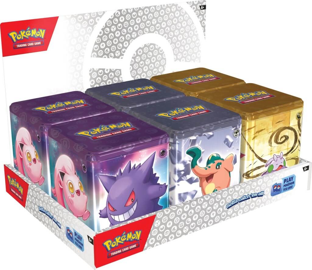 pokemon trading card game stacking tin Pokmon Tins / 3 Pack CanadaWide Liquidations If multiple are ordered duplicates may be sent. Pokmon TCG: Water Stacking Tin