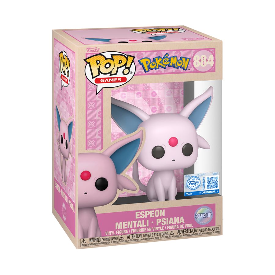 Espeon Pokémon Pop! Vinyl with Pastel theme. Pokemon - Espeon (Pastel) Pop! Vinyl.