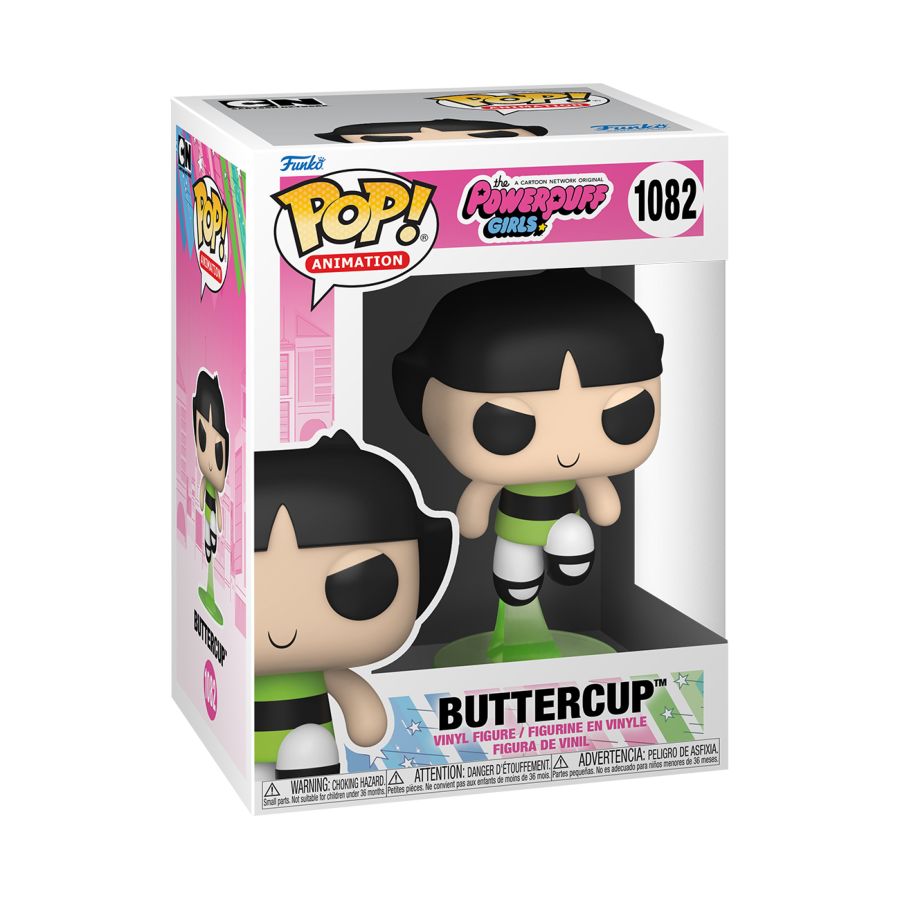 Funko Pop! vinyl figure Buttercup from Powerpuff Girls on a white background. Powerpuff Girls Buttercup Pop! Vinyl