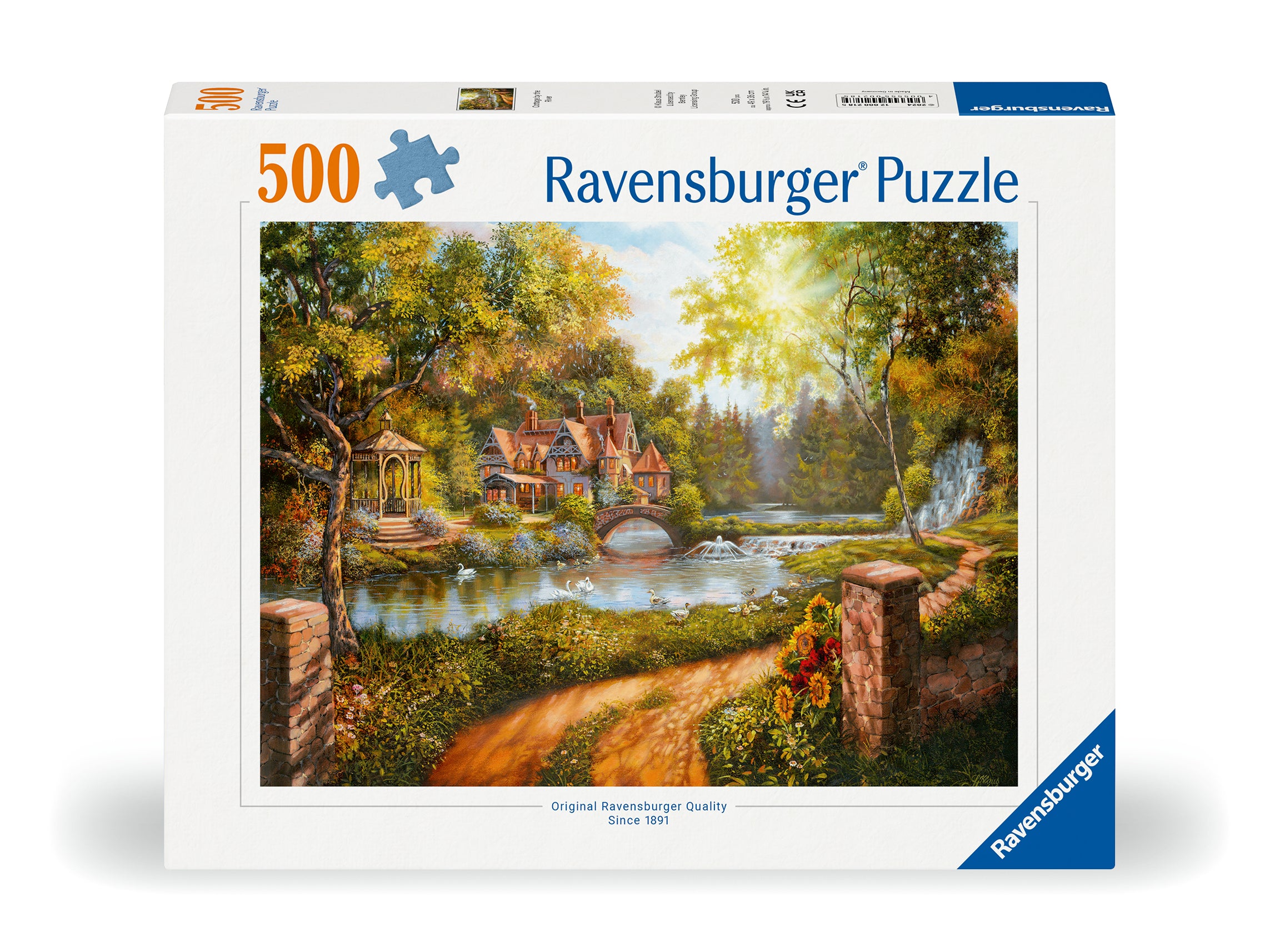 Ravensburger puzzle box with a scenic landscape design