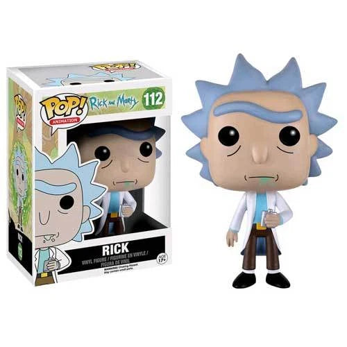 Funko Pop! vinyl figure of a character from 'Rick and Morty' next to its packaging