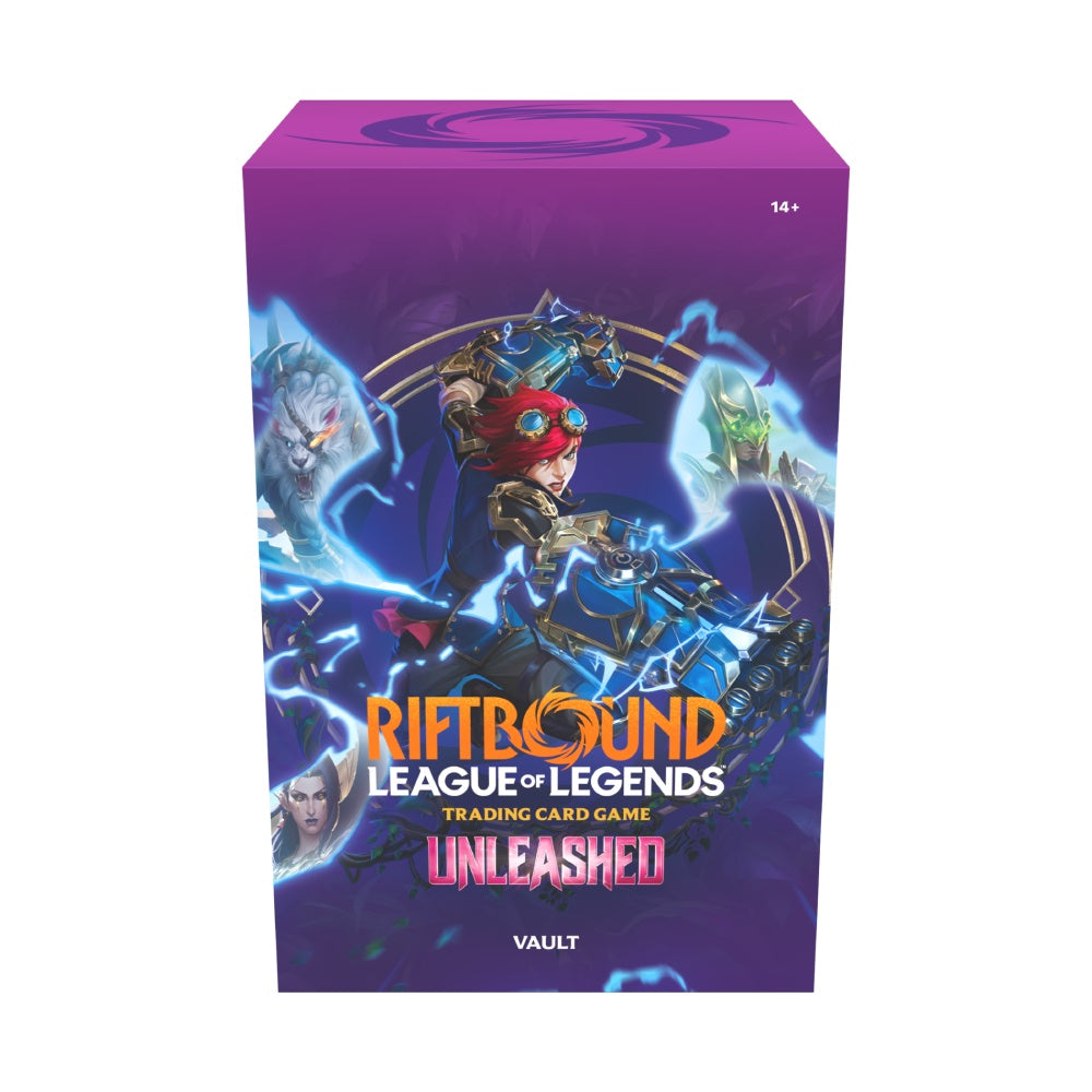 Riftbound League of Legends trading card game box on a white background