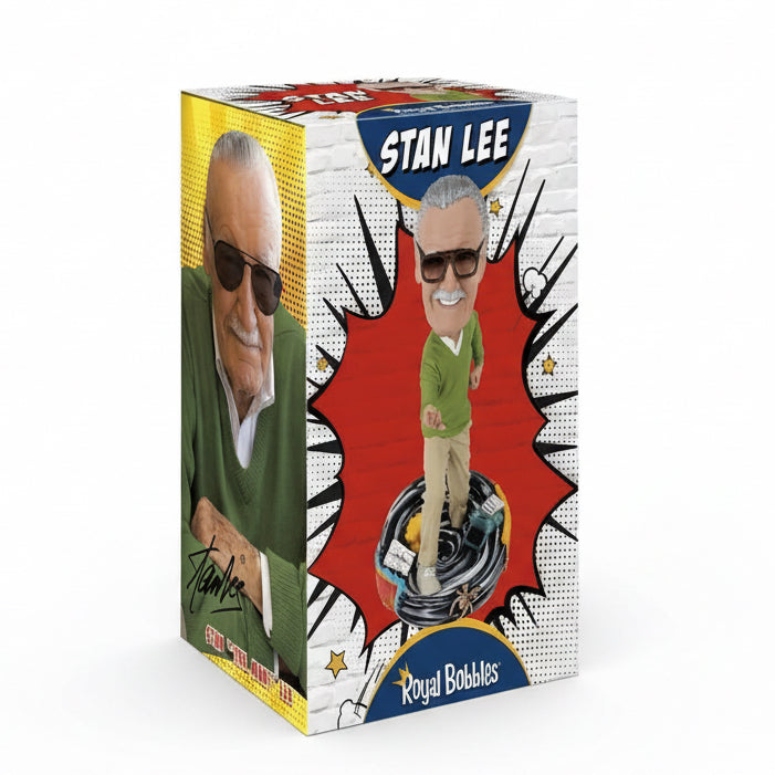 Royal Bobbles-Stan Lee Bobble Head on white back ground