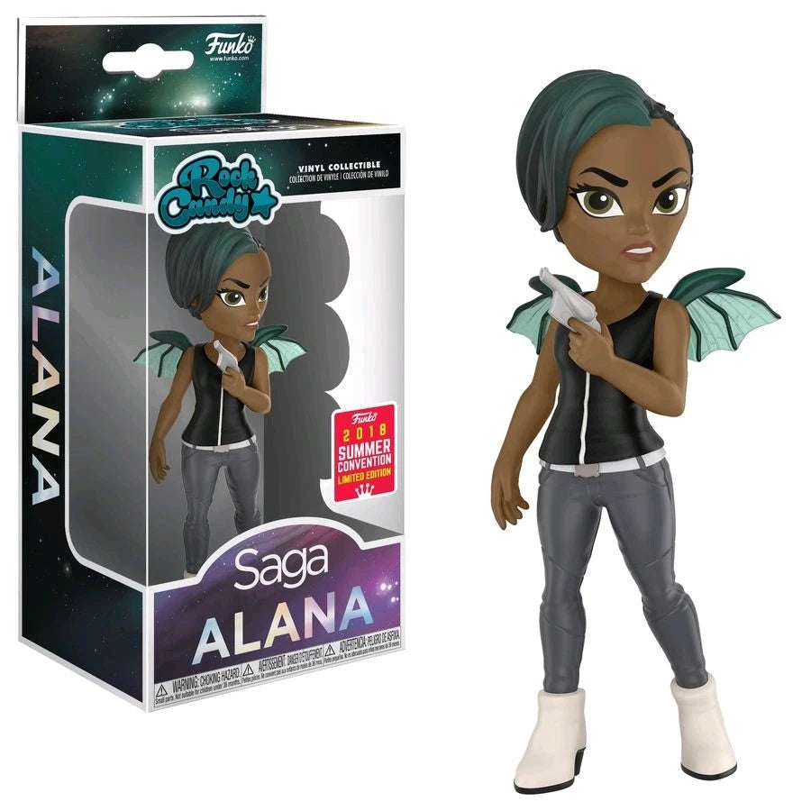Figurine of Alana from the Funko Pop! Rocks collection with packaging.