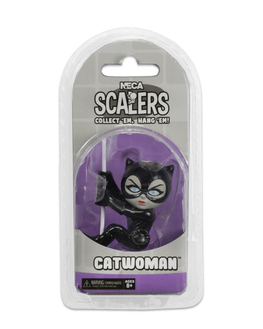 Neca Scalers Catwoman figure in packaging on a white background. Scalers - 2" Series 5 Catwoman.